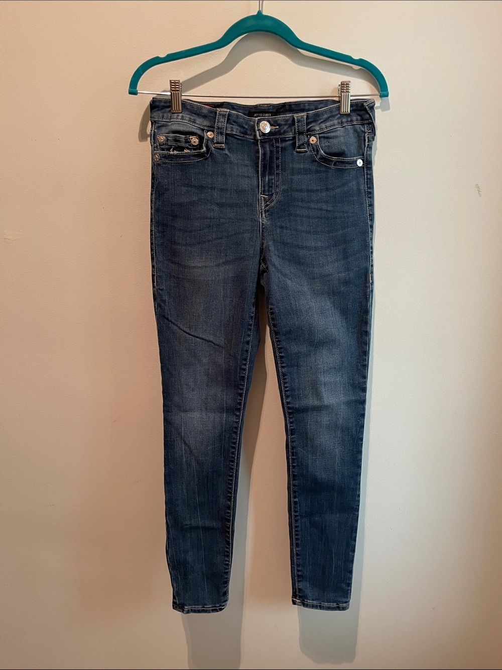 True Religion Women's Dark Blue Slim Jeans
